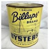 1G. BILLUPS OYSTER TIN W/ SAILBOAT