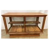 NICE EARLY OAK STORE SHOWCASE 55X24X36