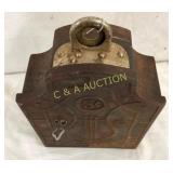 EARLY VINTAGE COIN SELECTOR CAST BOX 5 1/2X8 1/2