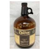 EARLY AMBER 1G. CHEERWINE JUG W/ PAPER LABEL