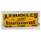 SST ARBUCKLES ROASTED COFFEES SIGN 19X7 1/2