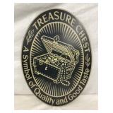 UNUSUAL TREASURE CHEST COOKIE CUTTER SIGN 17X24