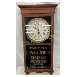 EARLY CALUMET BAKING POWDER CLOCK WORKS 161/2X38