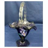 9" FENTON ARTIST SIGNED BASKET