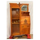 1/4 SAWN OAK HALF AND HALF SECRETARY 37 1/2X67