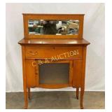 SMALL OAK SERVER W/ BEV. SPLASH 36X53