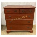 EARLY 2 OVER 3 CHEST W/ DOVETAILED DRAWERS