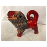 SIGNED RARE RED GLAZE BH (BILLY HUSSEY) LION