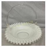 12" FENTON SILVERCREST BASKET