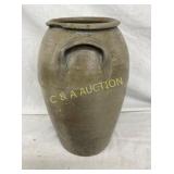 2G. SIGNED J JORDAN SALT GLAZE JAR (CHIP ON LIP)