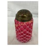 5" FENTON CRANBERRY SHAKER