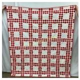 EARLY HANDMADE BLOCK PATTERN QUILT