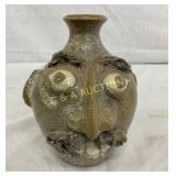 5" PHIL MORGAN POTTERY FACE JUG