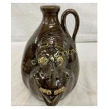 8" MELVIN CROCKER POTTERY FACE JUG