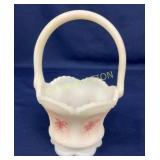 7" FENTON ARTIST SIGNED CARNIVAL BASKET
