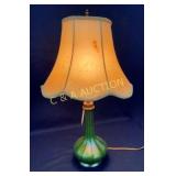 22" TIFFANY PARLOR LAMP W/ SHADE (HAS A REPAIR)