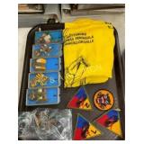 LOT OF MILITARY PENINSULA FLAG,MARKSMAN PINS,PATCH