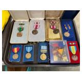 LOT OF MILITARY MEDALS KOREA,NATIONAL DEFENSE, ETC