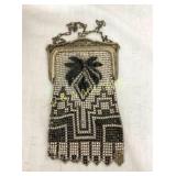 VINTAGE B&W WHITING & DAVIS MESH PURSE 4X7 1/2