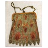 GERMAN VINTAGE MESH PURSE 4X5 1/2