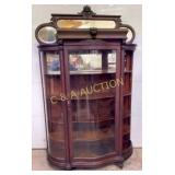 UNUSUAL OAK TRIPLE CURVED CHINA 50X81