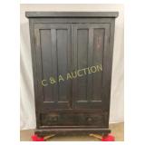 EARLY PRIM NC SIGNED JW ROGERS RALIEGH NC CUPBOARD