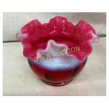 5" FENTON CRANBERRY VASE