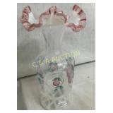 7 1/2" FENTON ARTIST SIGNED PITCHER