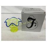 4" FENTON VASOLINE VASE W/ ORIG. BOX