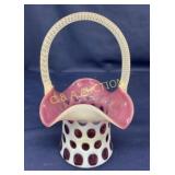 8" FENTON COIN DOT BASKET