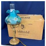 NOS 21" FENTON CARNIVAL LAMP W/ ORIG BOX