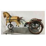 EARLY SULKY-CICLO PONY W/ CART PEDAL TOY 53X29