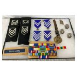 LOT OF VARIOUS MILITARY BADGES, PINS
