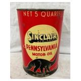 5QT. SINCLAIR CAN W/ DINO