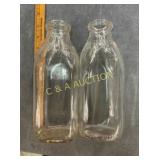(2) QT ASHEVILLE NC SKYLINE DAIRIES BOTTLES
