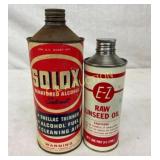 (2) CONE TOPS 1PINT AND QT SOLOX, E-Z