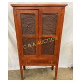 EARLY 4 TIN PIE SAFE W/ DRAWER