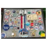 LOT COLL. POLITICAL BUTTONS REGAN,CARTER, ETC