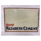 SST NAZARETH EMB. DEALER CEMENT SIGN 28X20