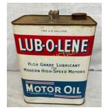 2G. LUB-O-LENE MOTOR OIL CAN