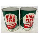 (2) QT OLD STOCK HIGH PENN CANS HIGH POINT NC