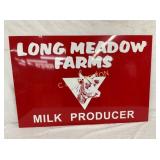 LONG MEADOW FARMS MILK PRODUCER SIGN 36X24