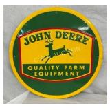 24" JOHN DEERE EQUIPMENT EMB. METAL SIGN