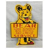 SS METAL DIECUT BEAR ALIGNMENT SIGN 17X25