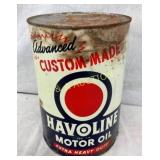 5QT HAVOLINE MOTOR OIL CAN