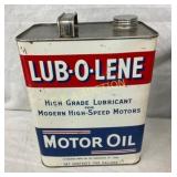 2G. LUB-O-LENE MOTOR OIL CAN