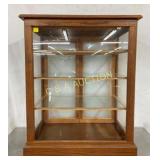 OAK COUNTER TOP DISPLAY CASE 30X36