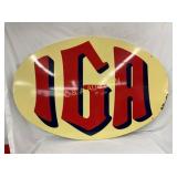 PORC. IGA COOKIE CUTTER SIGN 72X48