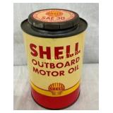 UNUSUAL 1QT. SHELL OUTBOARD MOTOR OIL CAN