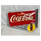 2002 COCA COLA FLANGE SIGN 23X20